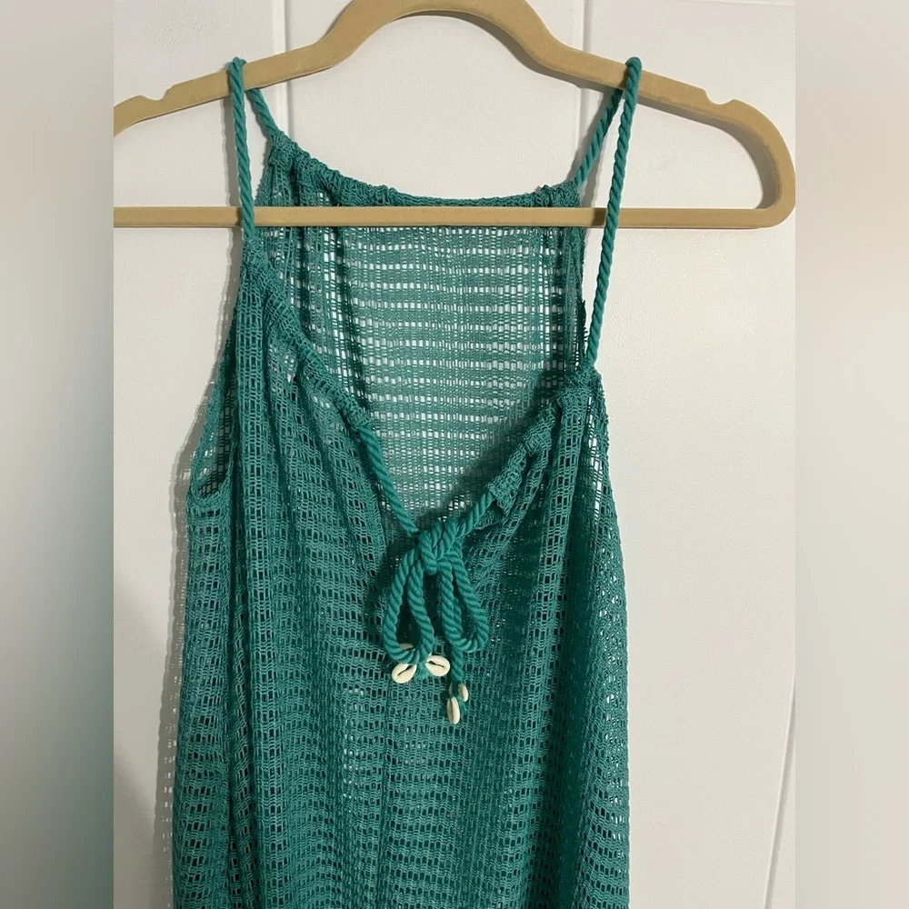 Haute Hippie Teal Swim Coverup